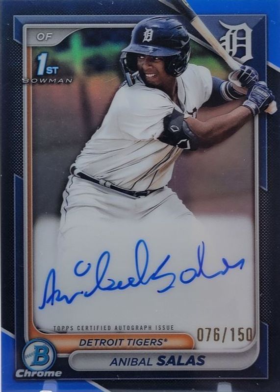 2024 Bowman Chrome #CPA-ASA Prospect Auto - Blue Refractor /150 (1st)