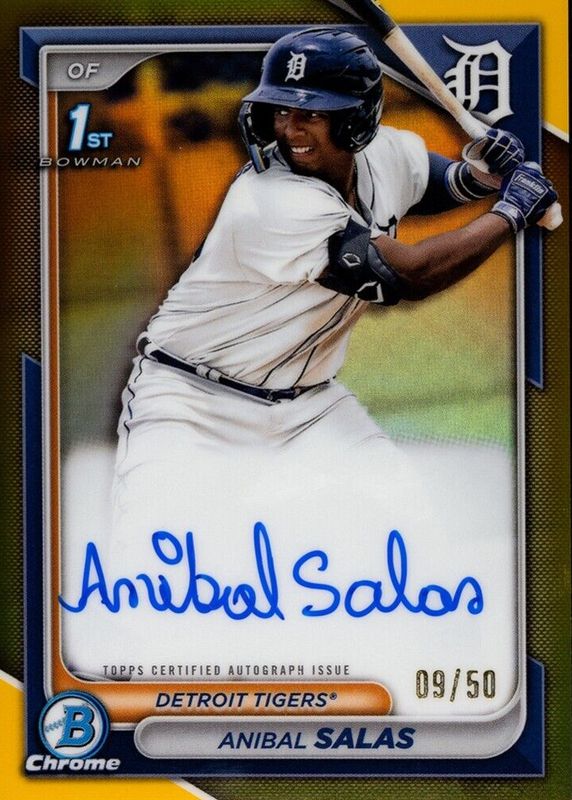 2024 Bowman Chrome #CPA-ASA Prospect Auto - Gold Refractor /50 (1st)