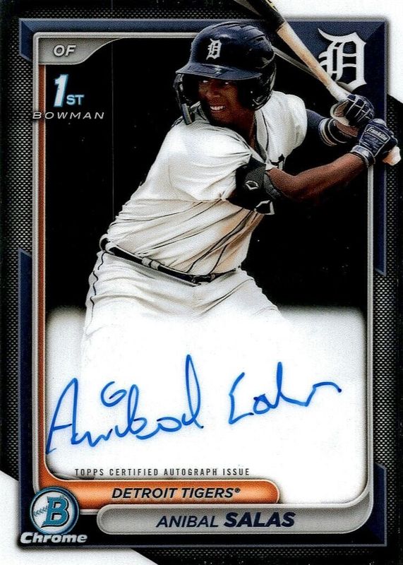 Anibal Salas 2024 Bowman Chrome #CPA-ASA Prospect Auto (1st) RAW