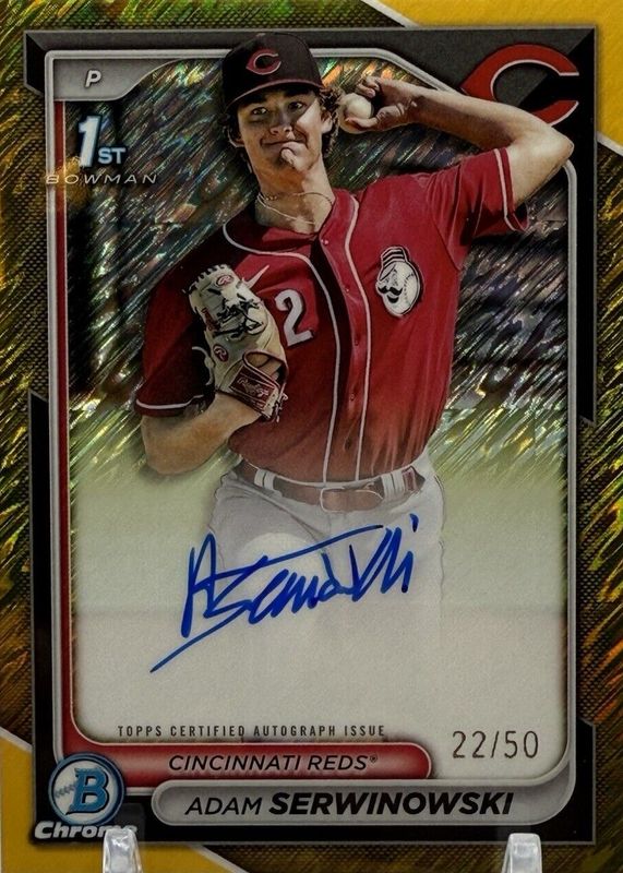 2024 Bowman Chrome #CPA-ASE Prospect Auto - Gold Shimmer Refractor /50 (1st)