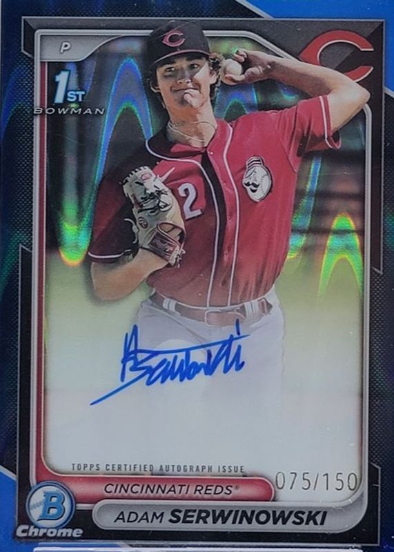 2024 Bowman Chrome #CPA-ASE Prospect Auto - Blue RayWave Refractor /150 (1st)