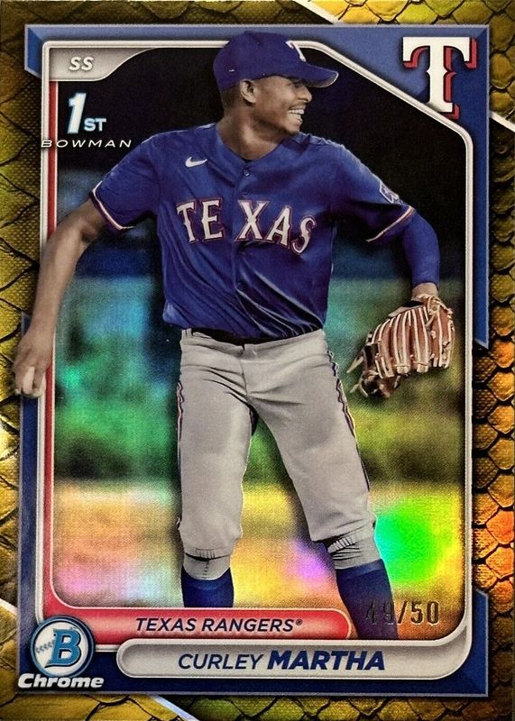 2024 Bowman Chrome #BCP-168 Prospects - Reptilian Gold Refractor /50 (1st)