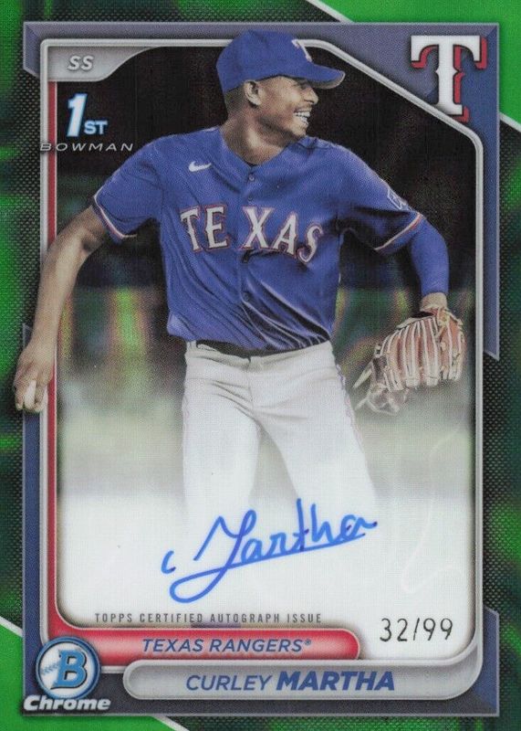 2024 Bowman Chrome #CPA-CM Prospect Auto - Green Refractor /99 (1st)