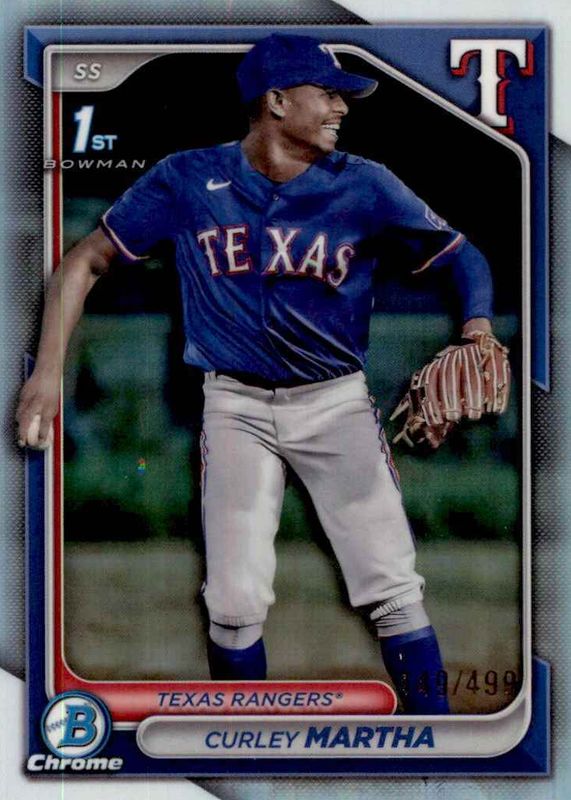 Curley Martha 2024 Bowman Chrome #BCP-168 Prospects - Refractor /499 (1st) PSA 10