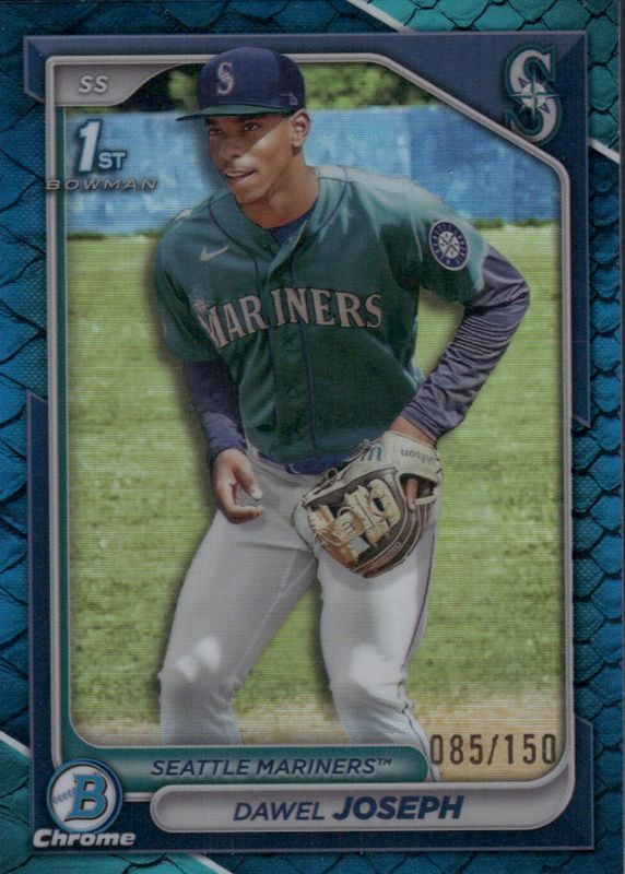 Dawel Joseph 2024 Bowman Chrome #BCP-176 Prospects - Reptilian Blue Refractor /150 (1st) PSA 10