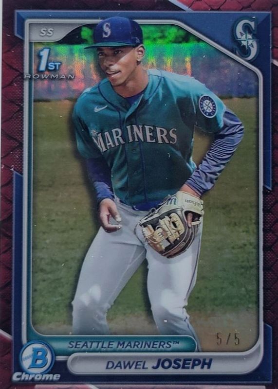 2024 Bowman Chrome #BCP-176 Prospects - Reptilian Red Refractor /5 (1st)