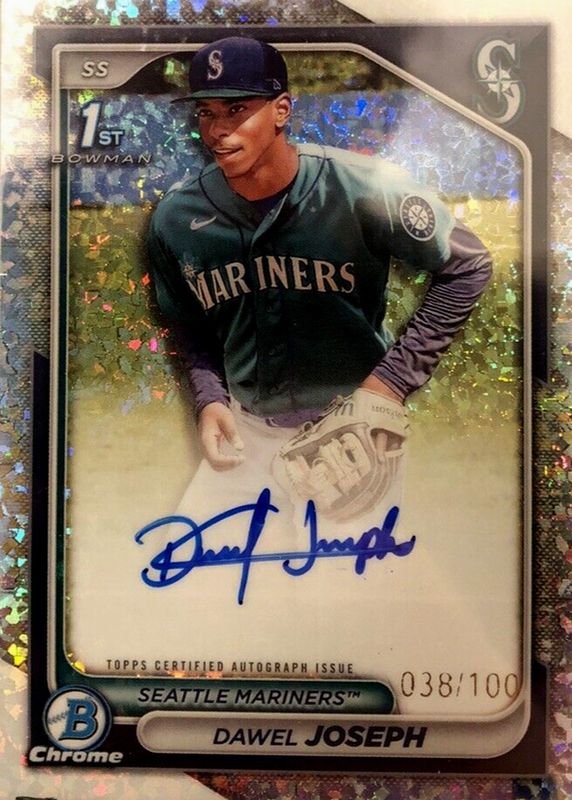 2024 Bowman Chrome #CPA-DJ Prospect Auto - Mini-Diamond Refractor /100 (1st)