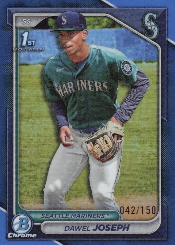 Dawel Joseph 2024 Bowman Chrome #BCP-176 Prospects - Blue Refractor /150 (1st) SGC 10