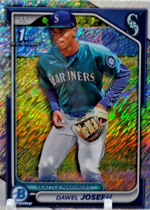 Dawel Joseph 2024 Bowman Chrome #BCP-176 Prospects - Shimmer Refractor (1st) PSA 9