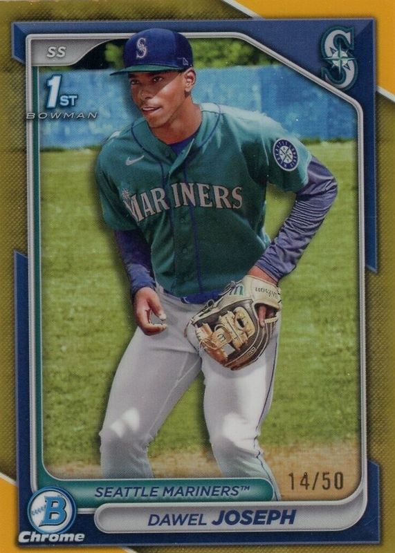 Dawel Joseph 2024 Bowman Chrome #BCP-176 Prospects - Gold Refractor /50 (1st) PSA 10