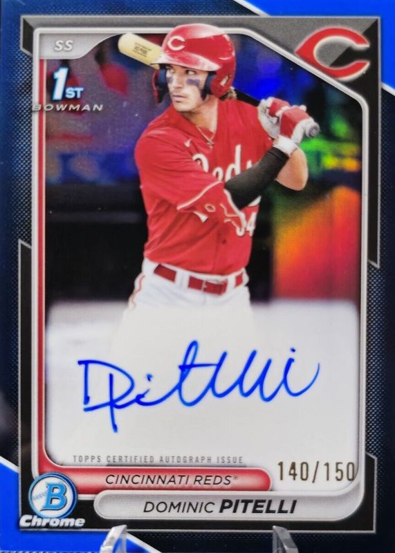 2024 Bowman Chrome #CPA-DPI Prospect Auto - Blue Refractor /150 (1st)