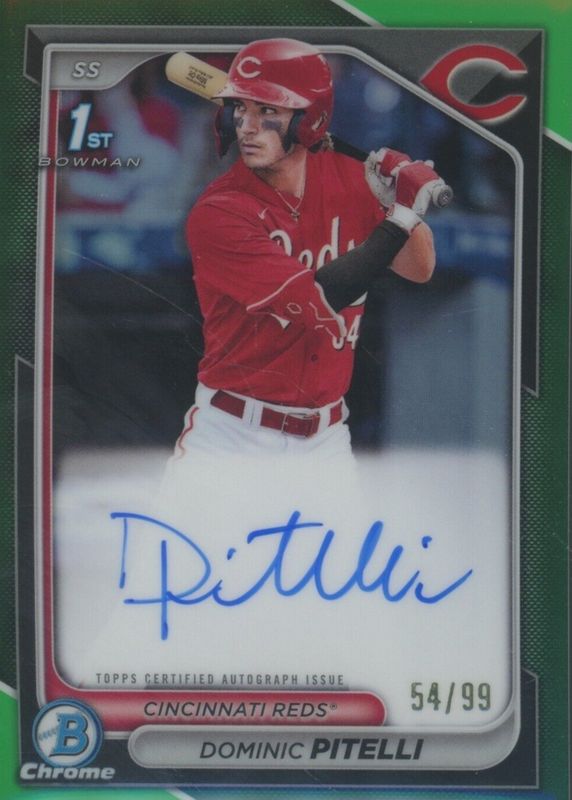 2024 Bowman Chrome #CPA-DPI Prospect Auto - Green Refractor /99 (1st)
