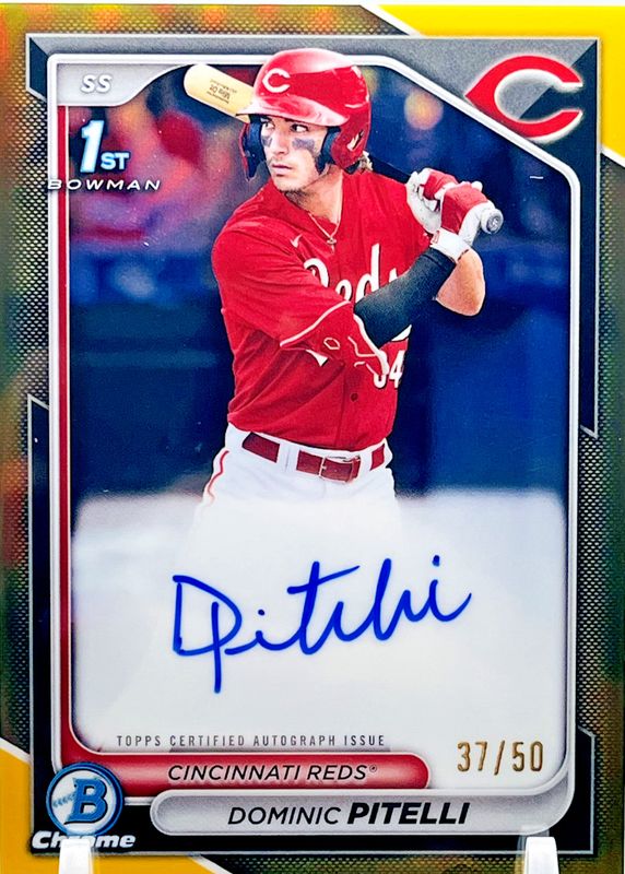 2024 Bowman Chrome #CPA-DPI Prospect Auto - Gold Refractor /50 (1st)