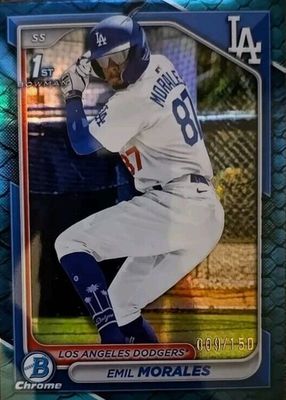 Emil Morales 2024 Bowman Chrome #BCP-221 Prospects - Orange 