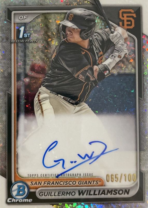 2024 Bowman Chrome #CPA-GWI Prospect Auto - Mini-Diamond Refractor /100 (1st)