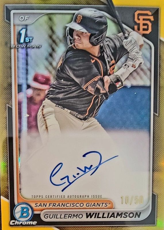 2024 Bowman Chrome #CPA-GWI Prospect Auto - Gold Refractor /50 (1st)