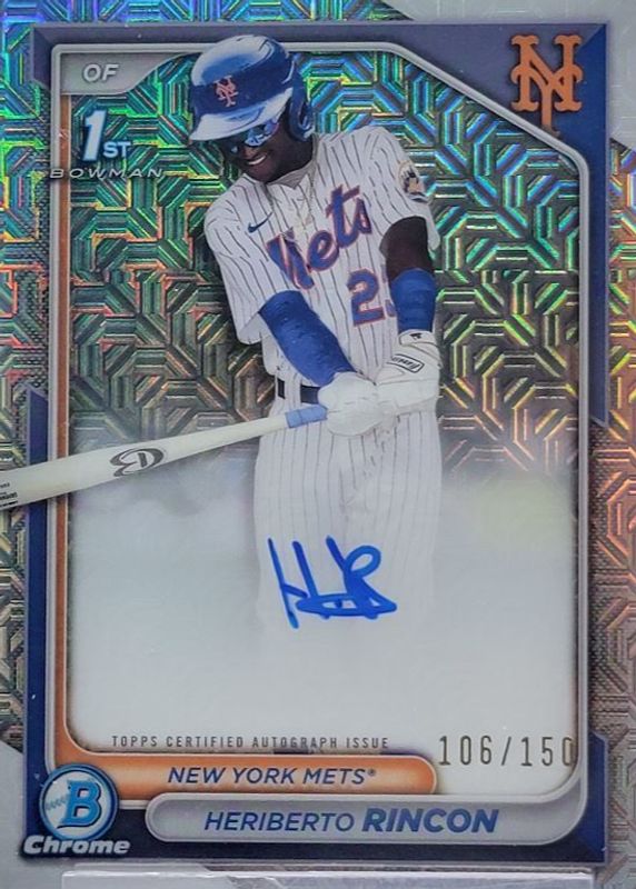 2024 Bowman Chrome #CPA-HR Prospect Auto - HTA Choice Refractor /150 (1st)