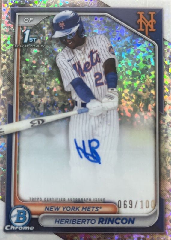 2024 Bowman Chrome #CPA-HR Prospect Auto - Mini-Diamond Refractor /100 (1st)