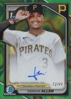Iverson Allen 2024 Bowman Chrome #CPA-IA Prospect Auto