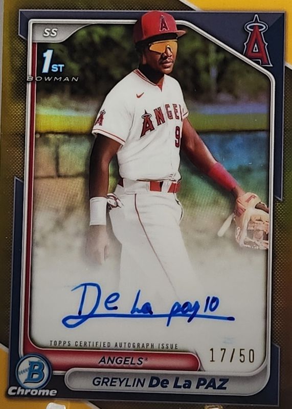 Iverson Allen 2024 Bowman Chrome #CPA-IA Prospect Auto - Purple