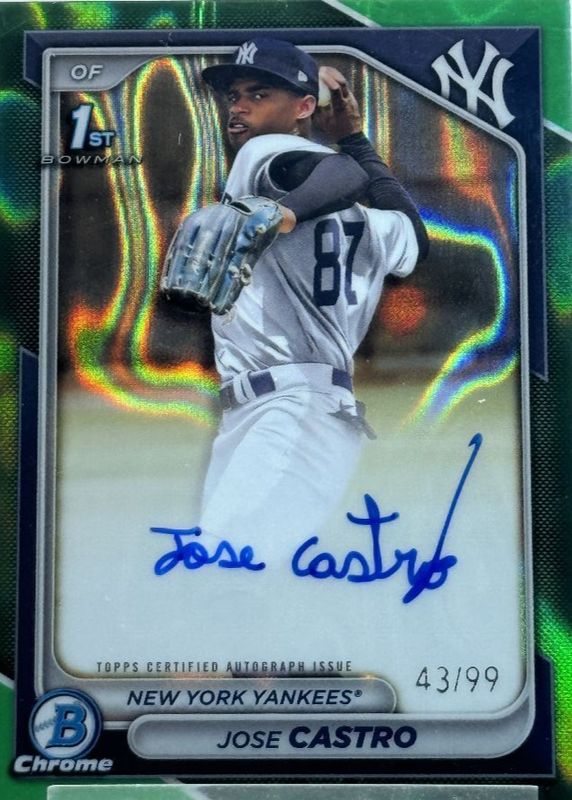 2024 Bowman Chrome #CPA-JCO Prospect Auto - Green Lava Refractor /99 (1st)
