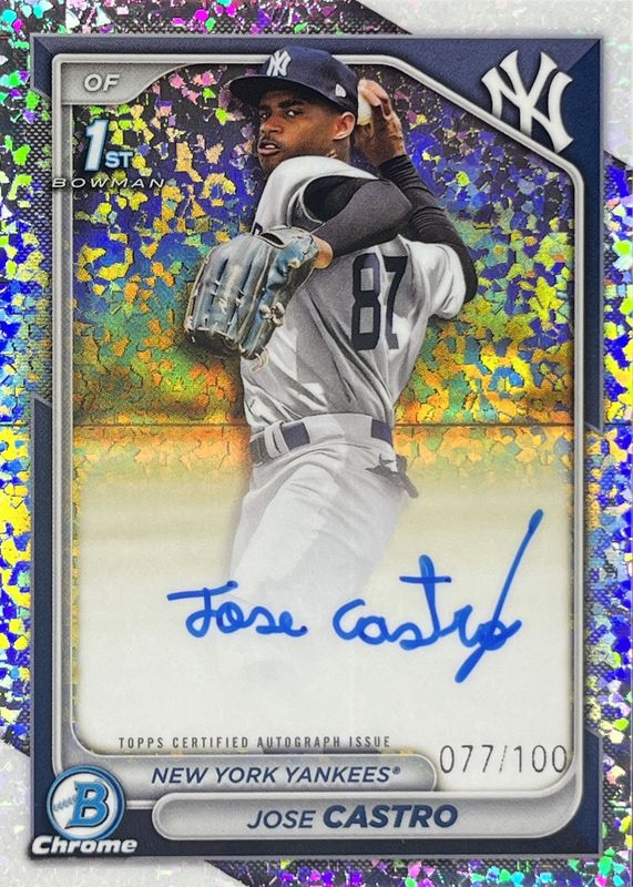 2024 Bowman Chrome #CPA-JCO Prospect Auto - Mini-Diamond Refractor /100 (1st)