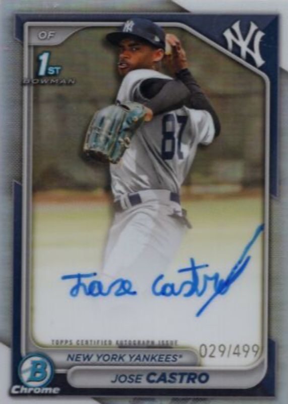2024 Bowman Chrome #CPA-JCO Prospect Auto - Refractor /499 (1st)