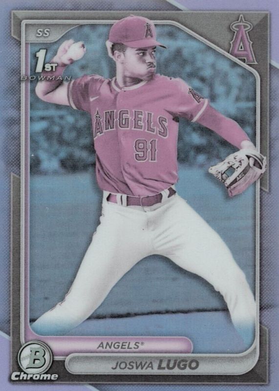 Joswa Lugo 2024 Bowman Chrome #BCP-237 Prospects - Pearl Refractor /(SSP) (1st) PSA 9