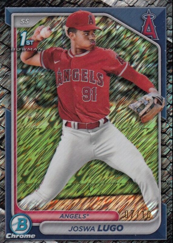 Joswa Lugo 2024 Bowman Chrome #BCP-237 Prospects - Reptilian Black Refractor /10 (1st) SGC 9.5