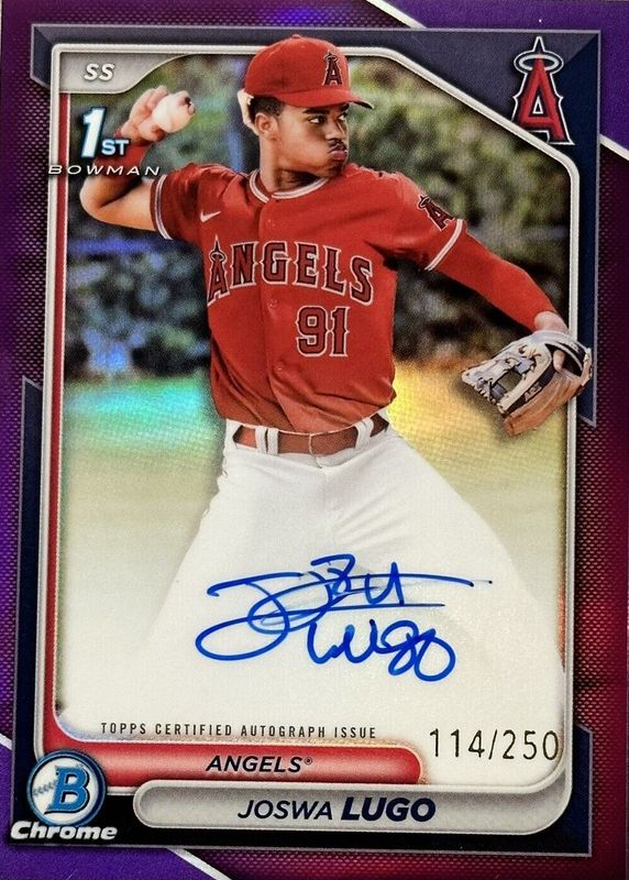 2024 Bowman Chrome #CPA-JL Prospect Auto - Purple Refractor /250 (1st)