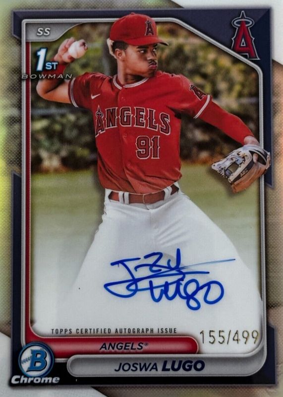 Joswa Lugo 2024 Bowman Chrome #CPA-JL Prospect Auto - Refractor /499 (1st) SGC 9.5