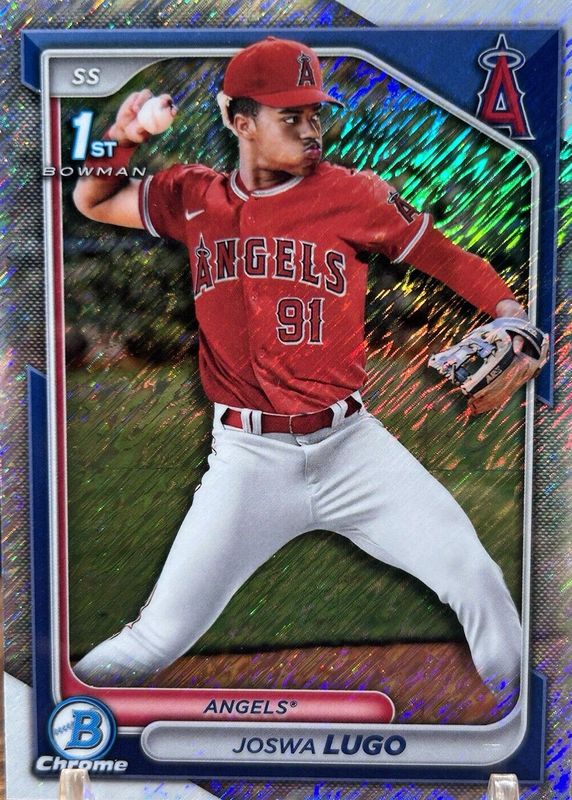 Joswa Lugo 2024 Bowman Chrome #BCP-237 Prospects - Shimmer Refractor (1st) PSA 10