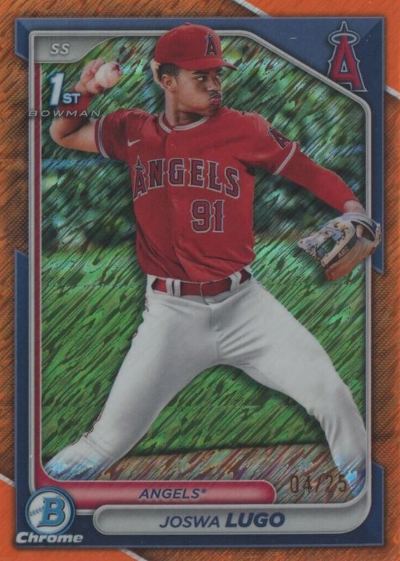 2024 Bowman Chrome #BCP-237 Prospects - Orange Shimmer Refractor /25 (1st)