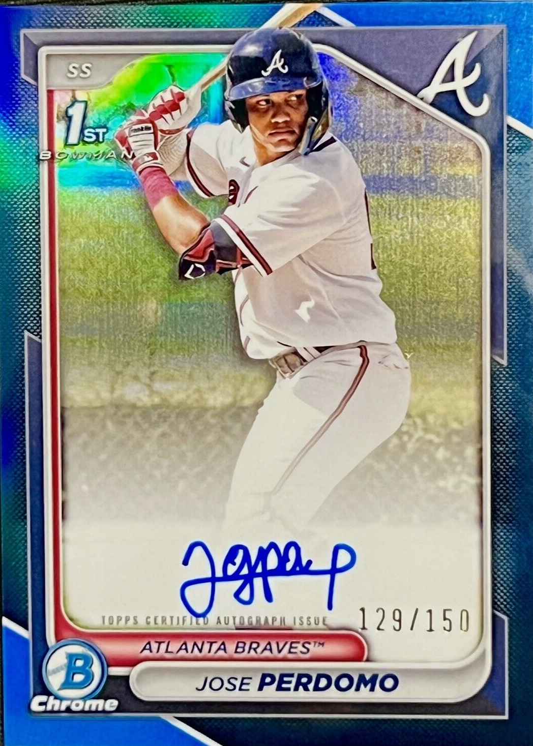 Jose Perdomo 2023 Topps Chrome サイン入り