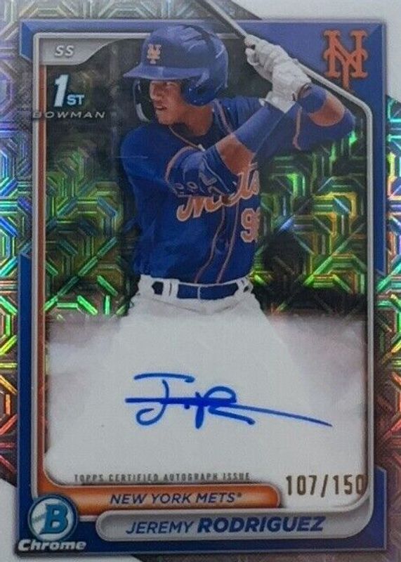 2024 Bowman Chrome #CPA-JRZ Prospect Auto - HTA Choice Refractor /150 (1st)