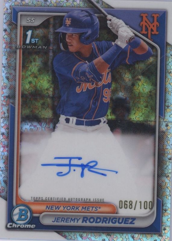 2024 Bowman Chrome #CPA-JRZ Prospect Auto - Mini-Diamond Refractor /100 (1st)