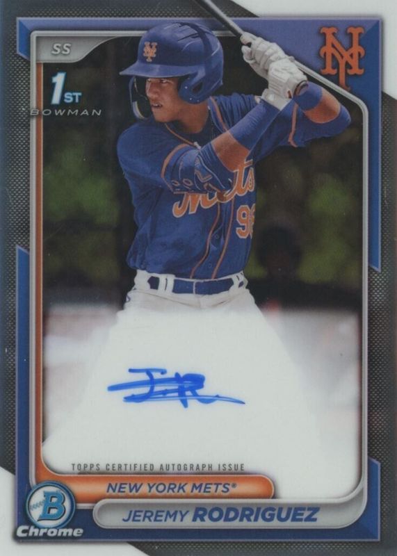 2024 Bowman Chrome #CPA-JRZ Prospect Auto (1st)