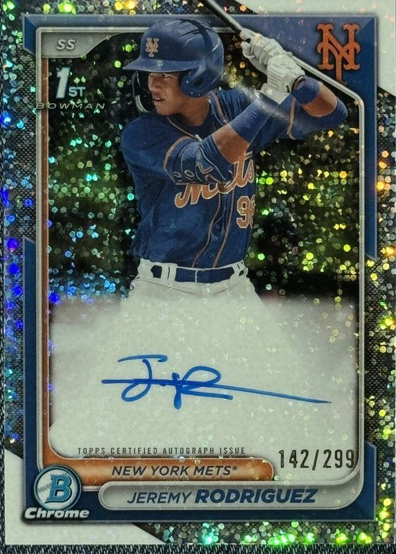 2024 Bowman Chrome #CPA-JRZ Prospect Auto - Speckle Refractor /299 (1st)