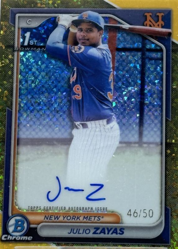 2024 Bowman Chrome #CPA-JZ Prospect Auto - Gold Mini-Diamond Refractor /50 (1st)