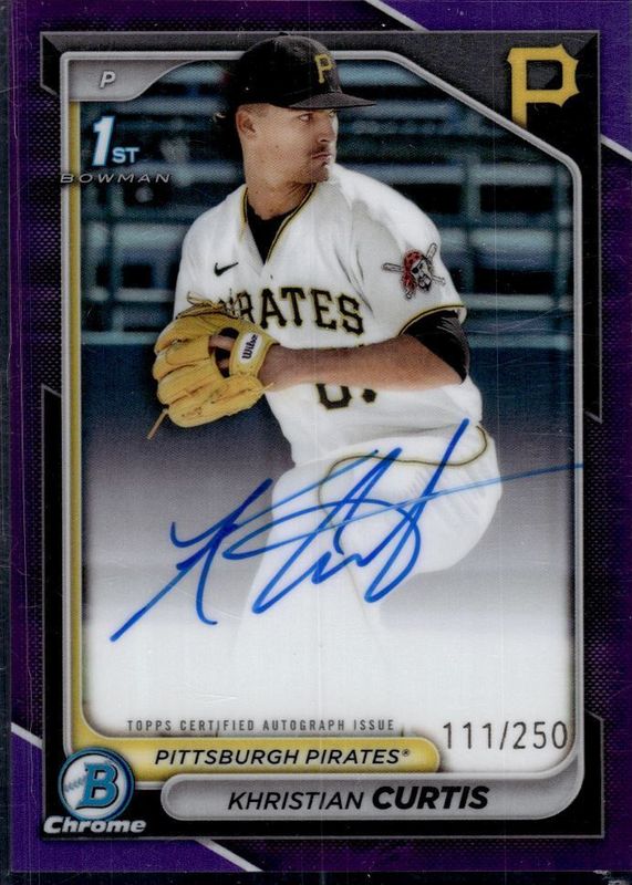 2024 Bowman Chrome #CPA-KC Prospect Auto - Purple Refractor /250 (1st)