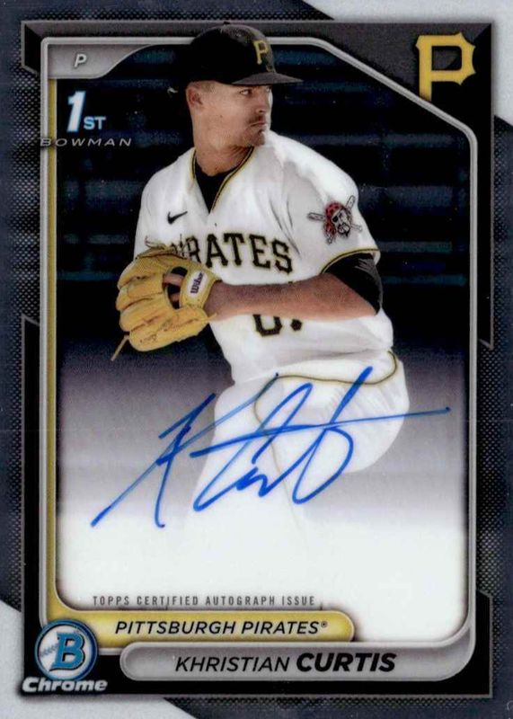 Khristian Curtis 2024 Bowman Chrome #CPA-KC Prospect Auto (1st) RAW