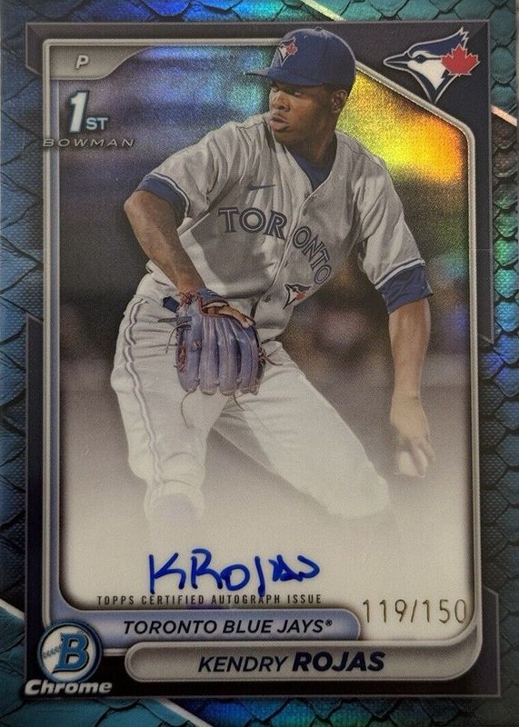 2024 Bowman Chrome #CPA-KR Prospect Auto - Blue Refractor /150 (1st)