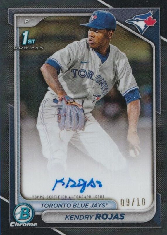 Kendry Rojas 2024 Bowman Chrome #CPA-KR Prospect Auto - Black Refractor /10 (1st) RAW