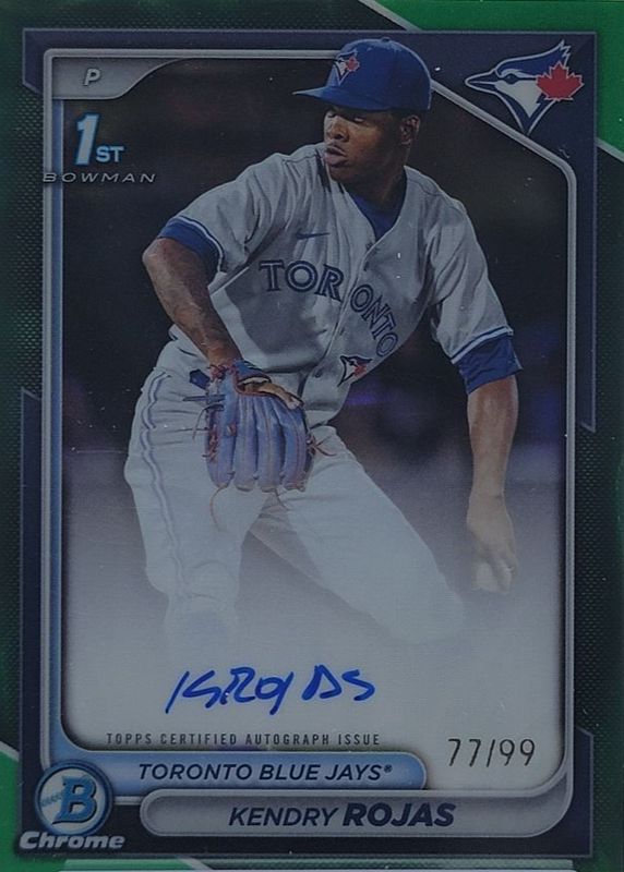 2024 Bowman Chrome #CPA-KR Prospect Auto - Green Refractor /99 (1st)