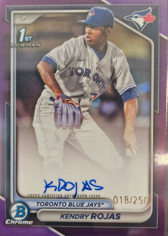 2024 Bowman Chrome #CPA-KR Prospect Auto - Purple Refractor /250 (1st)