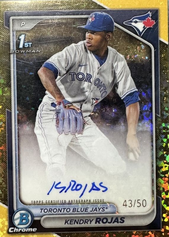 2024 Bowman Chrome #CPA-KR Prospect Auto - Gold Mini-Diamond Refractor /50 (1st)