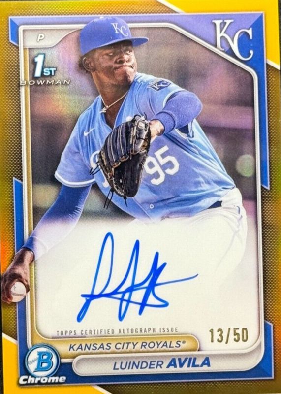 2024 Bowman Chrome #CPA-LAA Prospect Auto - Gold Refractor /50 (1st)