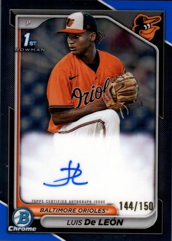 2024 Bowman Chrome #CPA-LDL Prospect Auto - Blue Refractor /150 (1st)