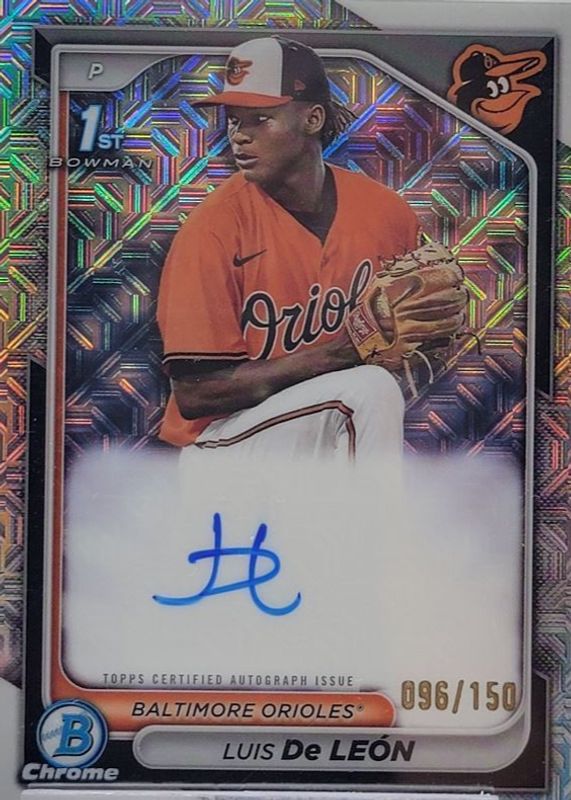 2024 Bowman Chrome #CPA-LDL Prospect Auto - HTA Choice Refractor /150 (1st)