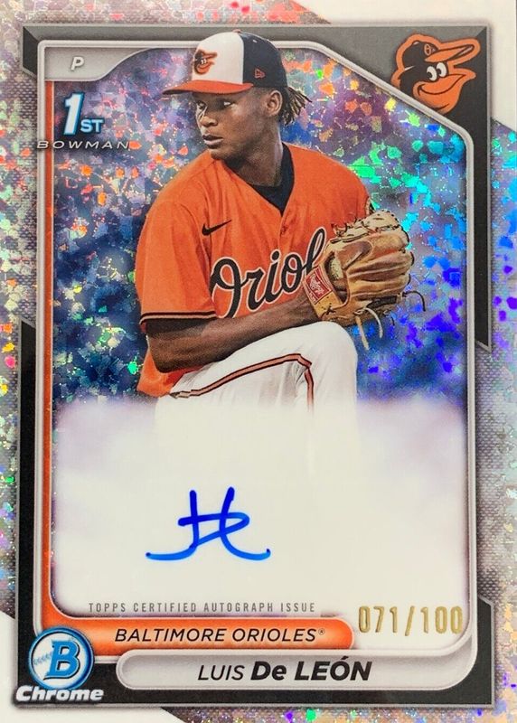 2024 Bowman Chrome #CPA-LDL Prospect Auto - Mini-Diamond Refractor /100 (1st)